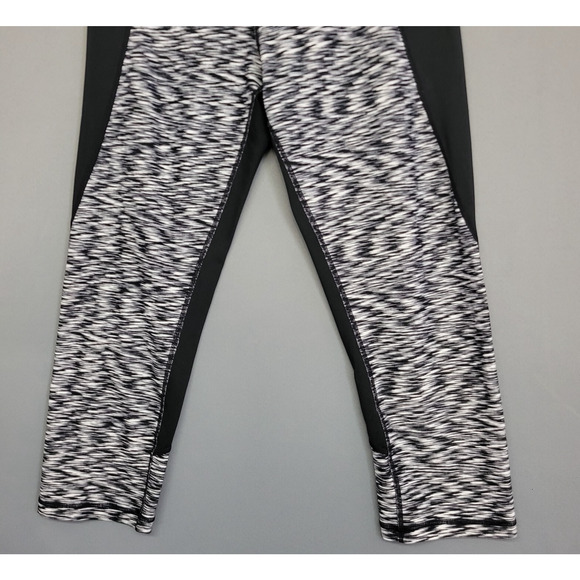 Calvin Klein Performance Pants Womens M Yoga Activewear Black White Sporty Retro - Picture 6 of 12